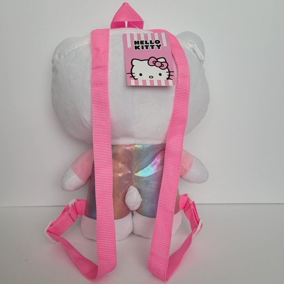 Sanrio Hello Kitty plush doll pink backpack purse New - Picture 12 of 13
